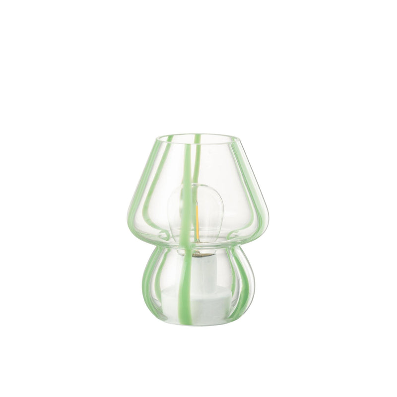 Tafellamp Groen Kunststof S 11 cm 11x11x15 cm-Tafellampen-J-Line
