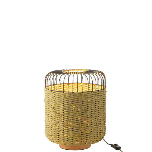 Tafellamp Groen Metaal 27 cm-Tafellampen-J-Line