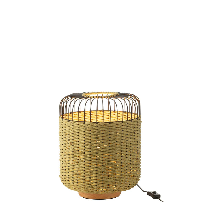 Tafellamp Groen Metaal 27 cm-Tafellampen-J-Line
