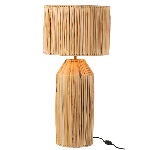 Tafellamp Hanna Bananen Ijzer, Banana Leaf Naturel 35x35x87 cm-Tafellampen-J-Line