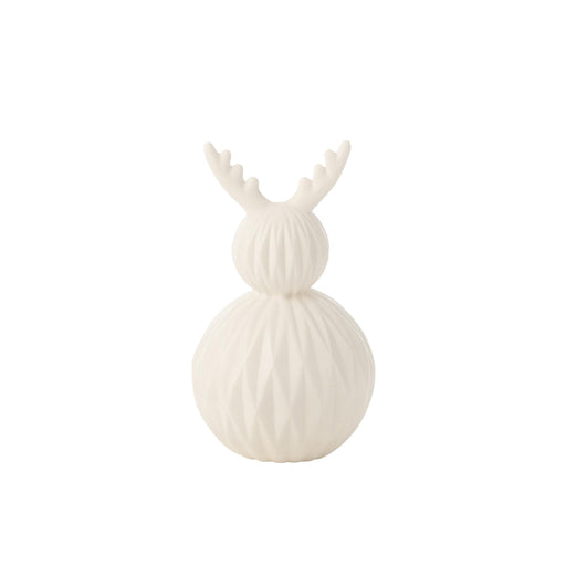 Tafellamp Hert Glaze, Water, Porcelain Wit 14x14x24 cm-Tafellampen-J-Line