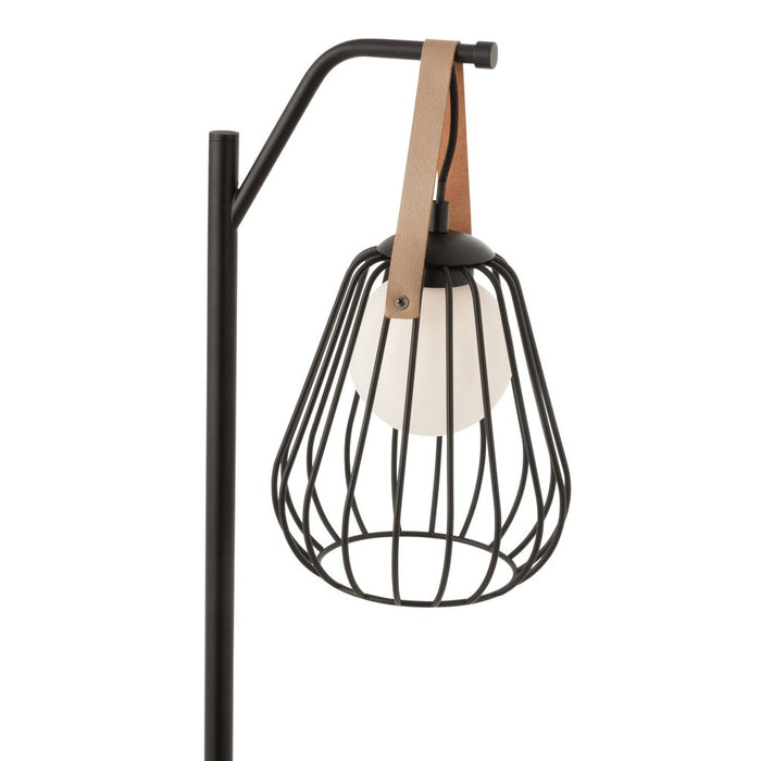 Tafellamp Ignes staal/marmer zwart-Tafellampen-J-Line