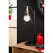 Tafellamp Ignes staal/marmer zwart-Tafellampen-J-Line