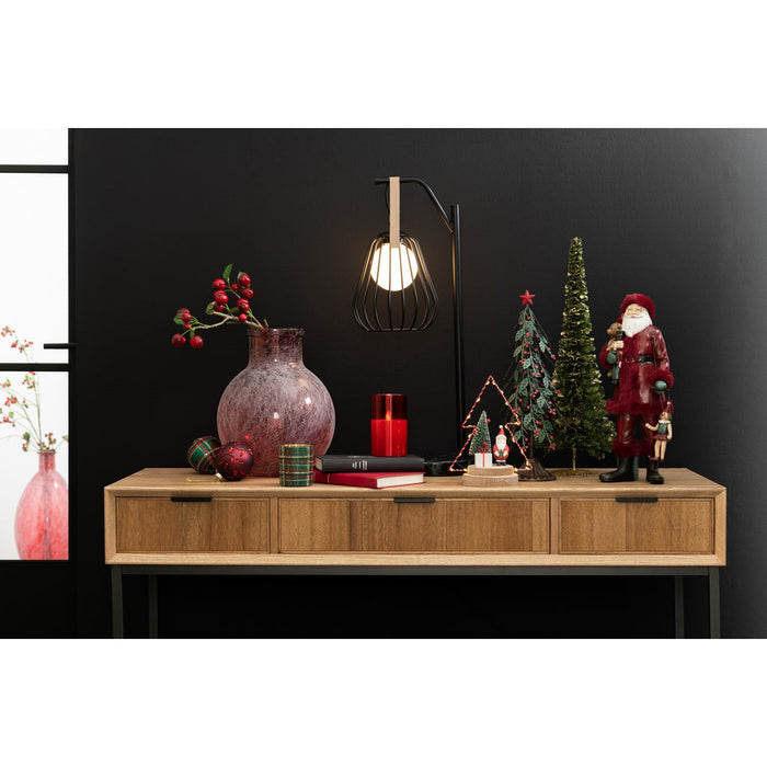 Tafellamp Ignes staal/marmer zwart-Tafellampen-J-Line