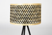 Tafellamp Isla Bamboo hout Beige Ø33x55 cm E27-Tafellampen-Creating Home