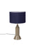 Tafellamp Kaja Donker Metaal Blauw Ø31x57 cm E27-Tafellampen-Creating Home
