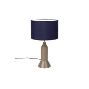 Tafellamp Kaja Donker Metaal Blauw Ø31x57 cm E27-Tafellampen-Creating Home