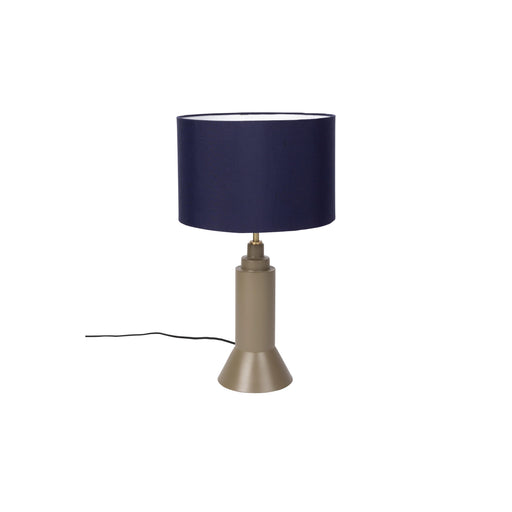 Tafellamp Kaja Donker Metaal Blauw Ø31x57 cm E27-Tafellampen-Creating Home