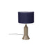 Tafellamp Kaja Donker Metaal Blauw Ø31x57 cm E27-Tafellampen-Creating Home