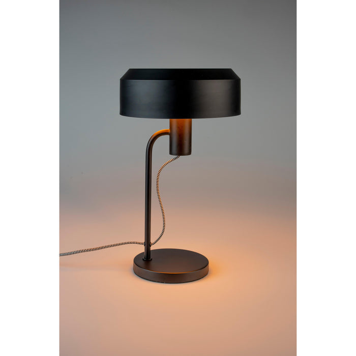 Tafellamp Landon Metaal Zwart Ø24x42 cm E27-Tafellampen-Creating Home