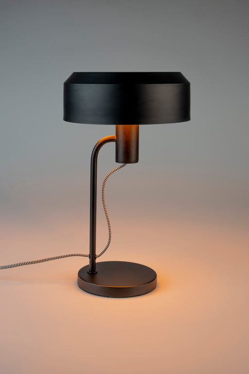 Tafellamp Landon Metaal Zwart Ø24x42 cm E27-Tafellampen-Creating Home