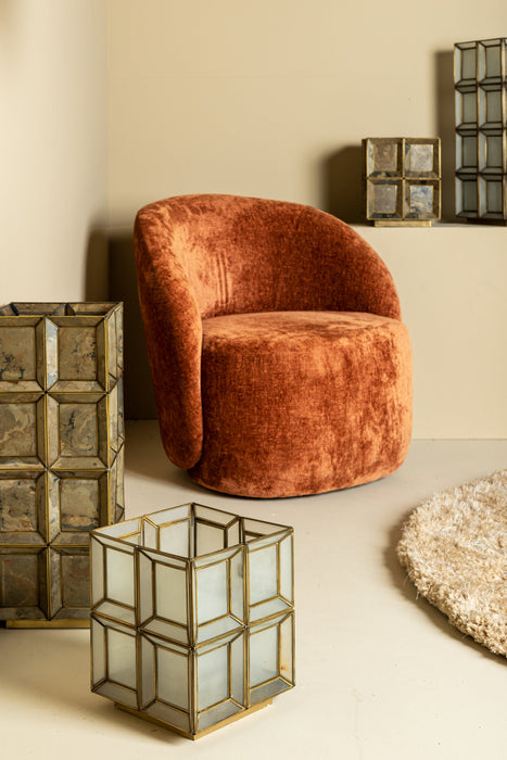 Tischleuchten Layra Weiß Milchglas Tischleuchte Antik Niedrig