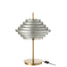 Tafellamp Led goud metaal/rookglas-Tafellampen-J-Line