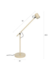 Tafellamp Leeshoekje Werkplek Iron Beige 55x20x45.5 cm-Tafellampen-Creating Home