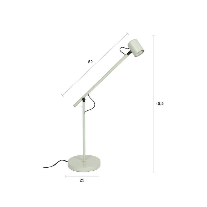 Tafellamp Leeshoekje Werkplek Iron Groen 55x20x45.5 cm-Tafellampen-Creating Home
