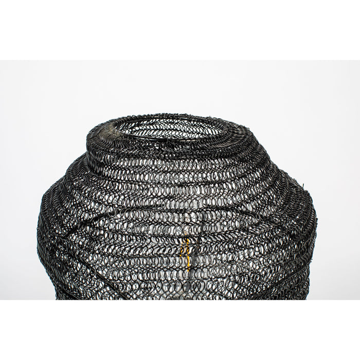 Tafellamp Lena Metaal Zwart Ø27x69 cm E27-Tafellampen-Creating Home