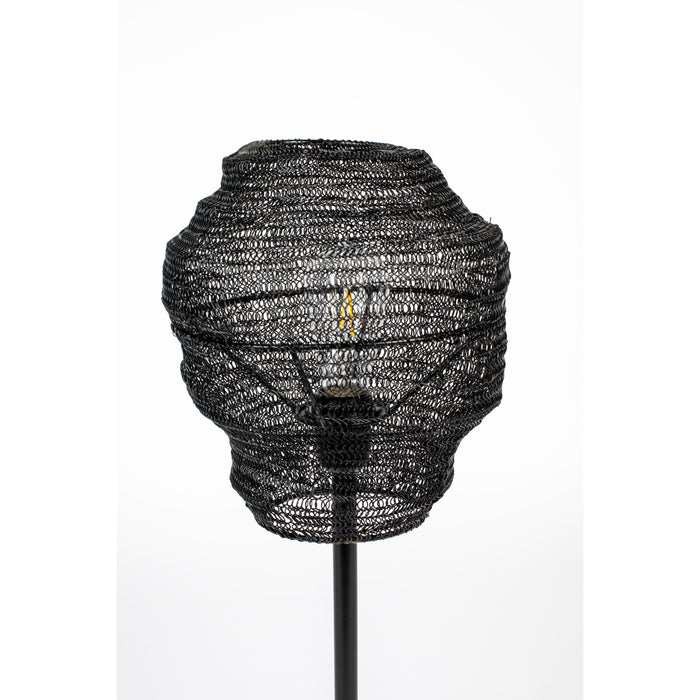 Tafellamp Lena Metaal Zwart Ø27x69 cm E27-Tafellampen-Creating Home