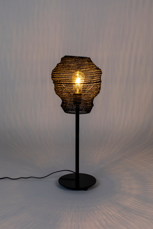 Tafellamp Lena Metaal Zwart Ø27x69 cm E27-Tafellampen-Creating Home
