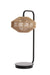 Tafellamp Lyra - Jute/Zwart - Ã˜26cm-Tafellampen-Light & Living