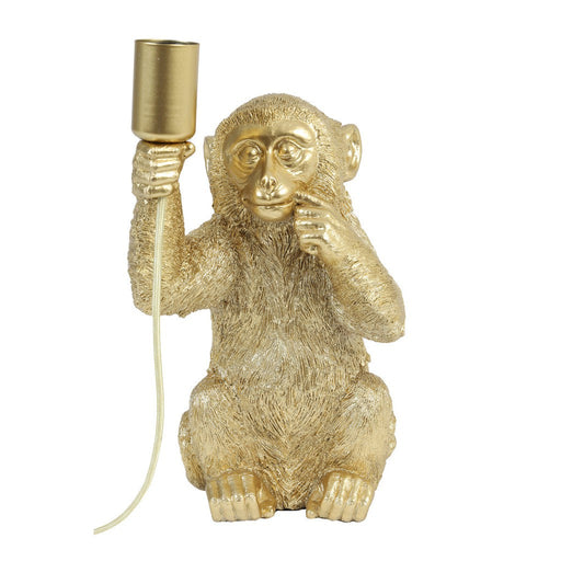 Tafellamp Monkey - Goud - 19,5x20x34cm-Tafellampen-Light & Living