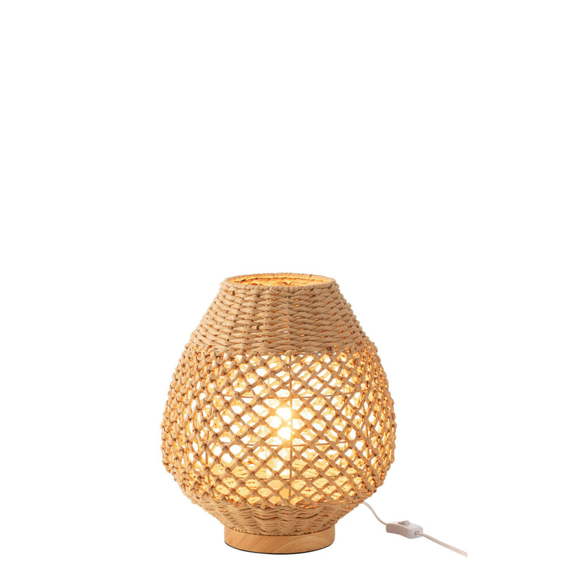Tafellamp Naturel Beech hout S 31 cm 31x31x35.5 cm-Tafellampen-J-Line