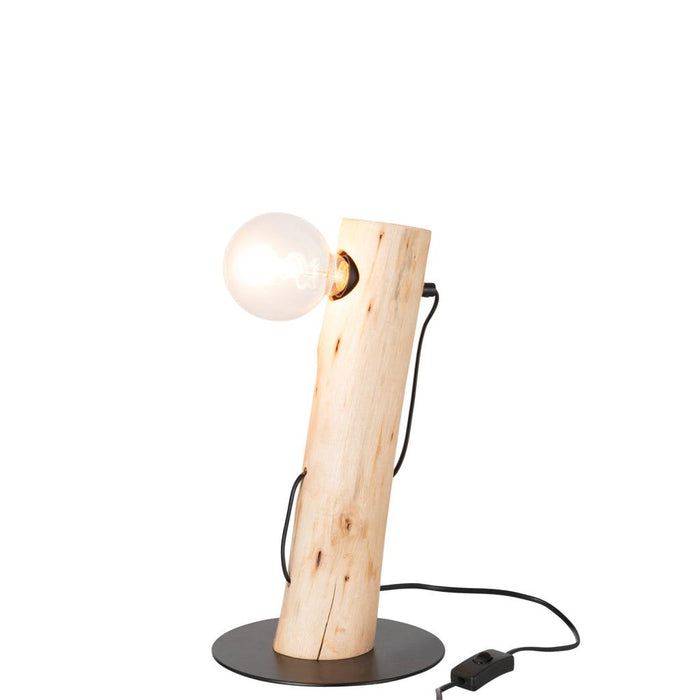 Tafellamp Naturel Berangan hout 21 cm 21x23x36 cm-Tafellampen-J-Line