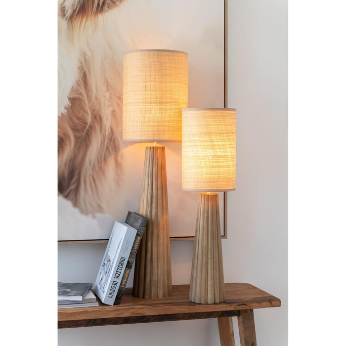 Tafellamp Naturel Gras L 25 cm 25x25x100 cm-Tafellampen-J-Line