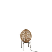 Tafellamp Naturel Ijzer 30 cm 20396 30x30x53 cm-Tafellampen-J-Line