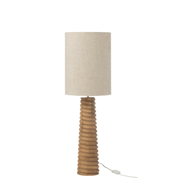 Tafellamp Naturel Linnen 25 cm-Tafellampen-J-Line