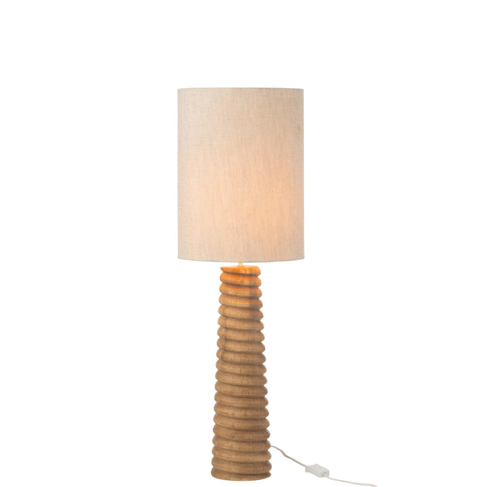 Tafellamp Naturel Linnen 25 cm-Tafellampen-J-Line