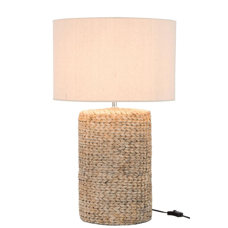 Tafellamp Naturel Linnen 42 cm 42x42x67 cm-Tafellampen-J-Line