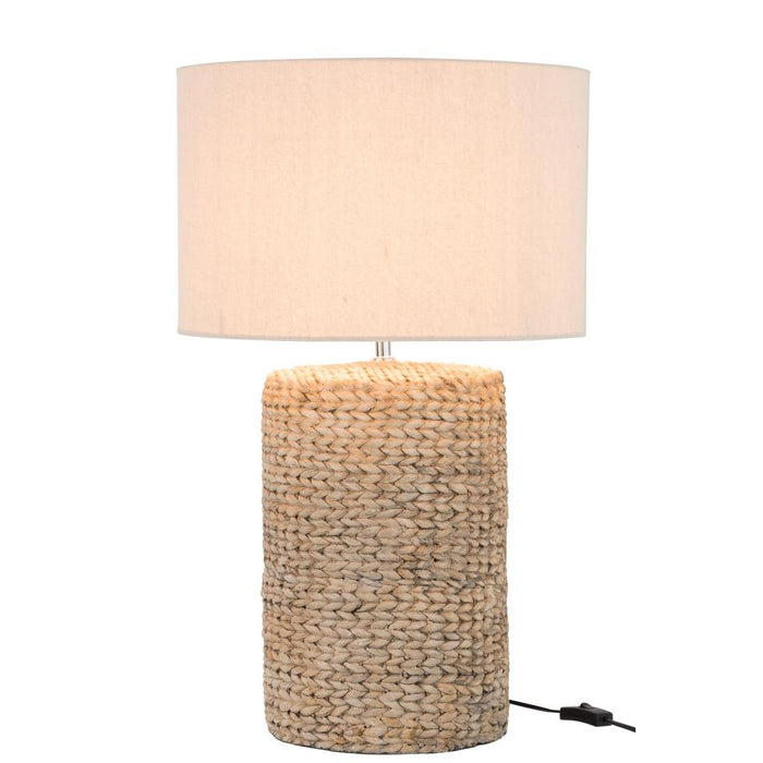 Tafellamp Naturel Linnen 42 cm 42x42x67 cm-Tafellampen-J-Line