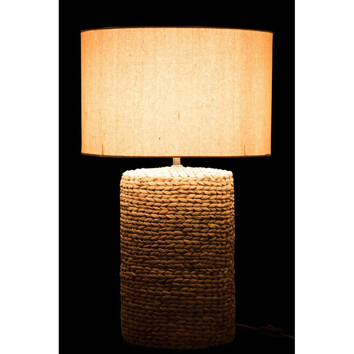 Tafellamp Naturel Linnen 42 cm-Tafellampen-J-Line