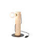 Tafellamp Naturel Metaal 20 cm 20.5x20.5x38.5 cm-Tafellampen-J-Line