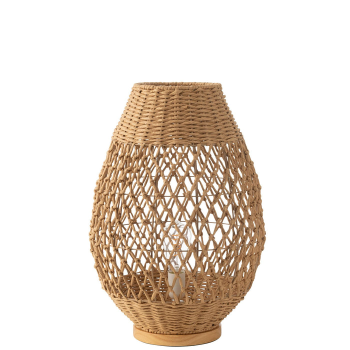 Tafellamp Naturel Metaal L 38 cm 38x38x54.5 cm-Tafellampen-J-Line