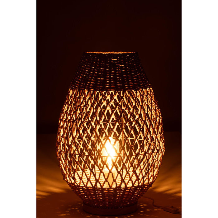 Tafellamp Naturel Metaal L 38 cm-Tafellampen-J-Line
