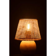 Tafellamp Naturel Rotan 17 cm 17x17x23 cm-Tafellampen-J-Line