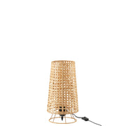 Tafellamp Naturel Rotan 20 cm 20x20x36 cm-Tafellampen-J-Line