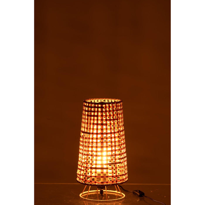 Tafellamp Naturel Rotan 20 cm-Tafellampen-J-Line