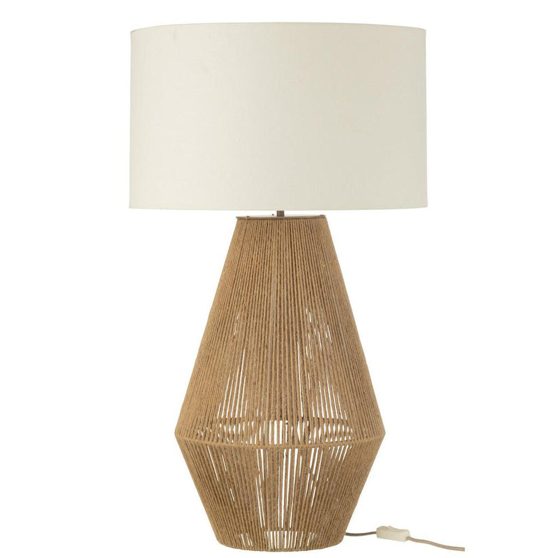 Tafellamp Naturel Touw 45 cm 45x45x78 cm-Tafellampen-J-Line