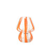 Tafellamp Oranje Glas S 11 cm 11x11x15 cm-Tafellampen-J-Line