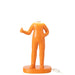 Tafellamp Oranje Polykunsthars 14 cm 14x19.5x44.5 cm-Tafellampen-J-Line
