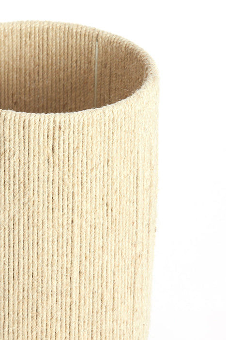 Tafellamp Pitino - Jute - Ø31,5cm-Tafellampen-Light & Living