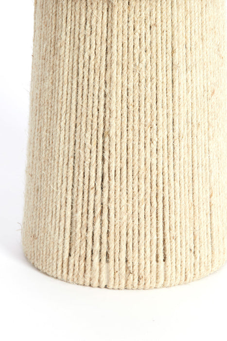 Tafellamp Pitino - Jute - Ø31,5cm-Tafellampen-Light & Living