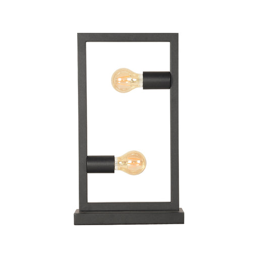 Tafellamp Quadrato Metaal Zwart 10x20x45 cm-Tafellampen-LABEL51