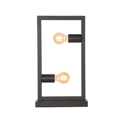 Tafellamp Quadrato Metaal Zwart 10x20x45 cm-Tafellampen-LABEL51