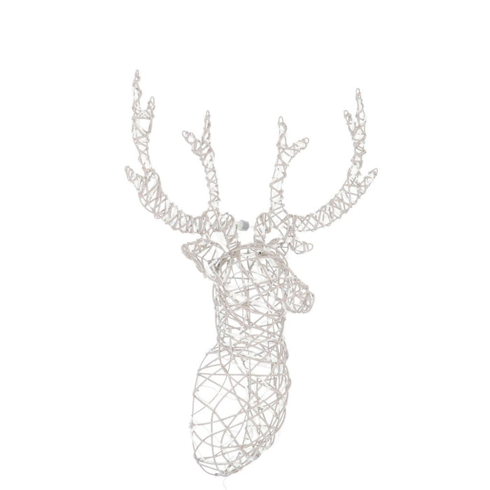 Lamp Wit Kunststof 62 cm Reindeer Head-Tafellampen-J-Line
