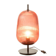 Tafellamp Rood Glas 22 cm 22x22x49 cm-Tafellampen-J-Line