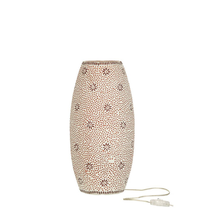 Tafellamp Rood Glas 24 cm-Tafellampen-J-Line