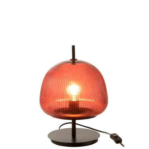 Tafellamp Rood Glas S 25 cm 25x25x37 cm-Tafellampen-J-Line